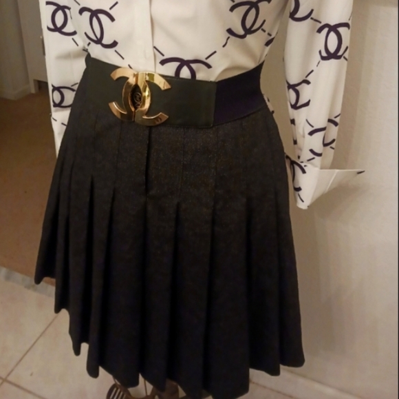 CHANEL Dresses & Skirts - Chanel Pleated Skirt BEAUTIFUL 😍 🤩 👌